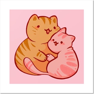 Sweet Heart Cats Posters and Art